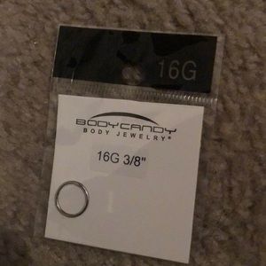 16 gauge silver nose ring